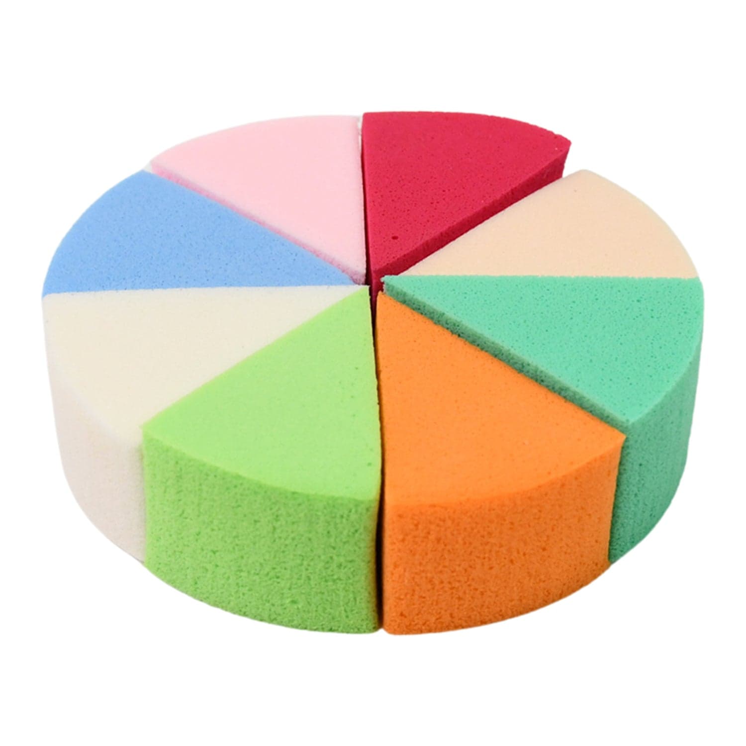 Makeup Sponge Triangle Shaped Mix Colour Cosmetic Puff (8 Pcs Set) thumbnail 4