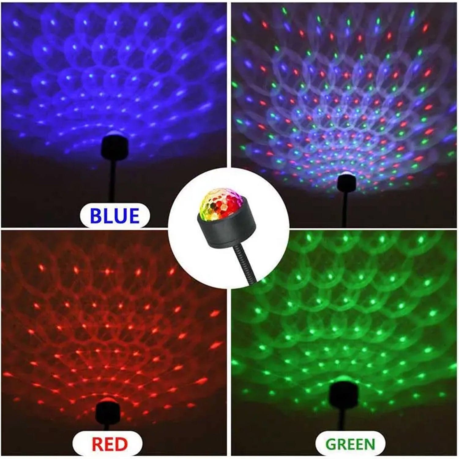 USB Star Projector & Disco Ball Light for Car & Bedroom Decor thumbnail 6
