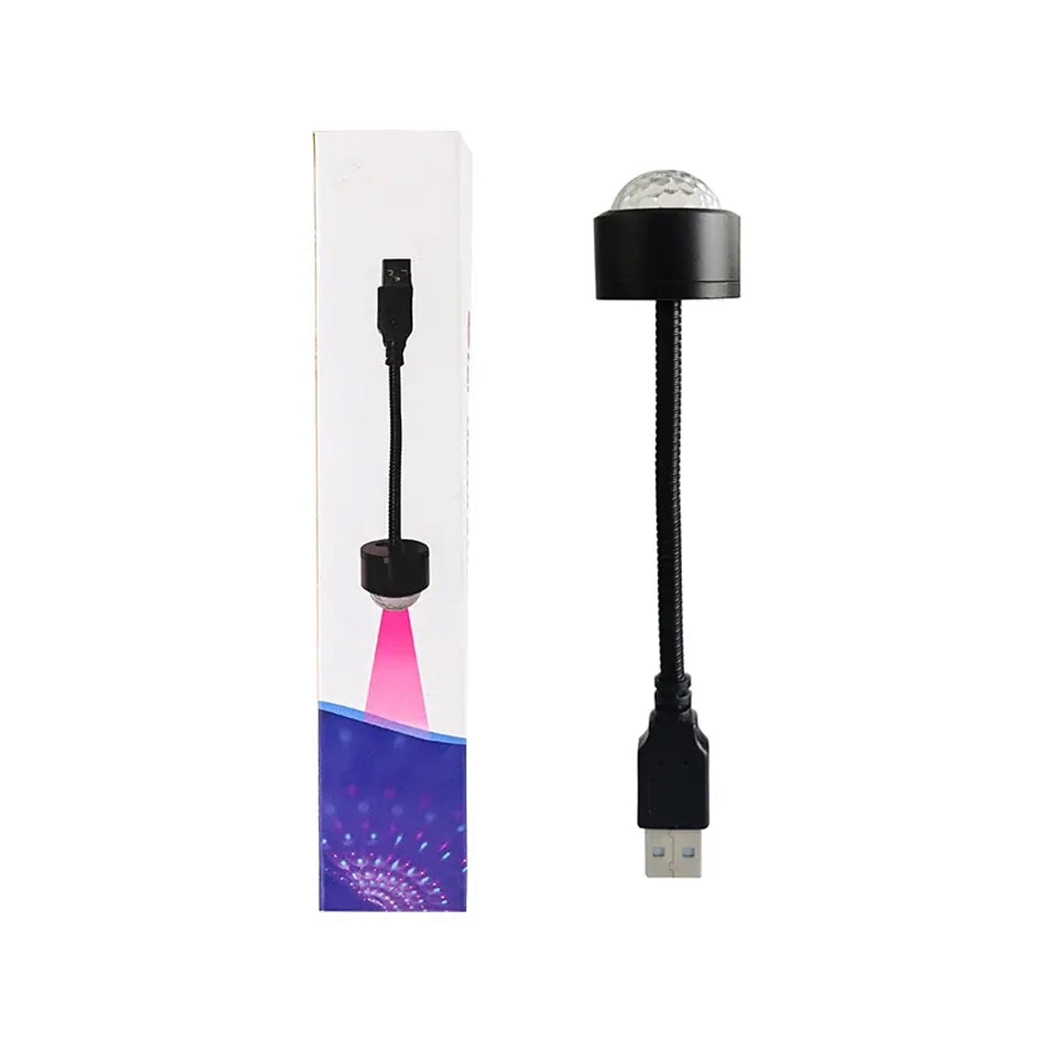 USB Star Projector & Disco Ball Light for Car & Bedroom Decor thumbnail 7