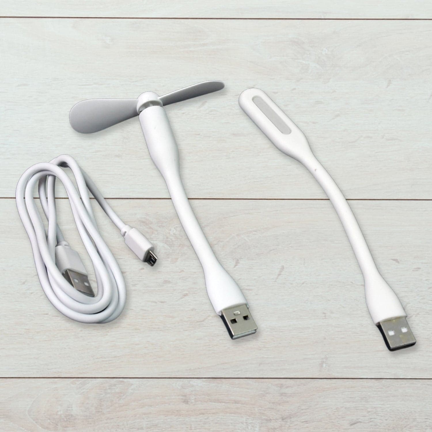 Portable Mini USB Fan, USB Light & Micro USB Cable (3 Pcs Set) thumbnail 5