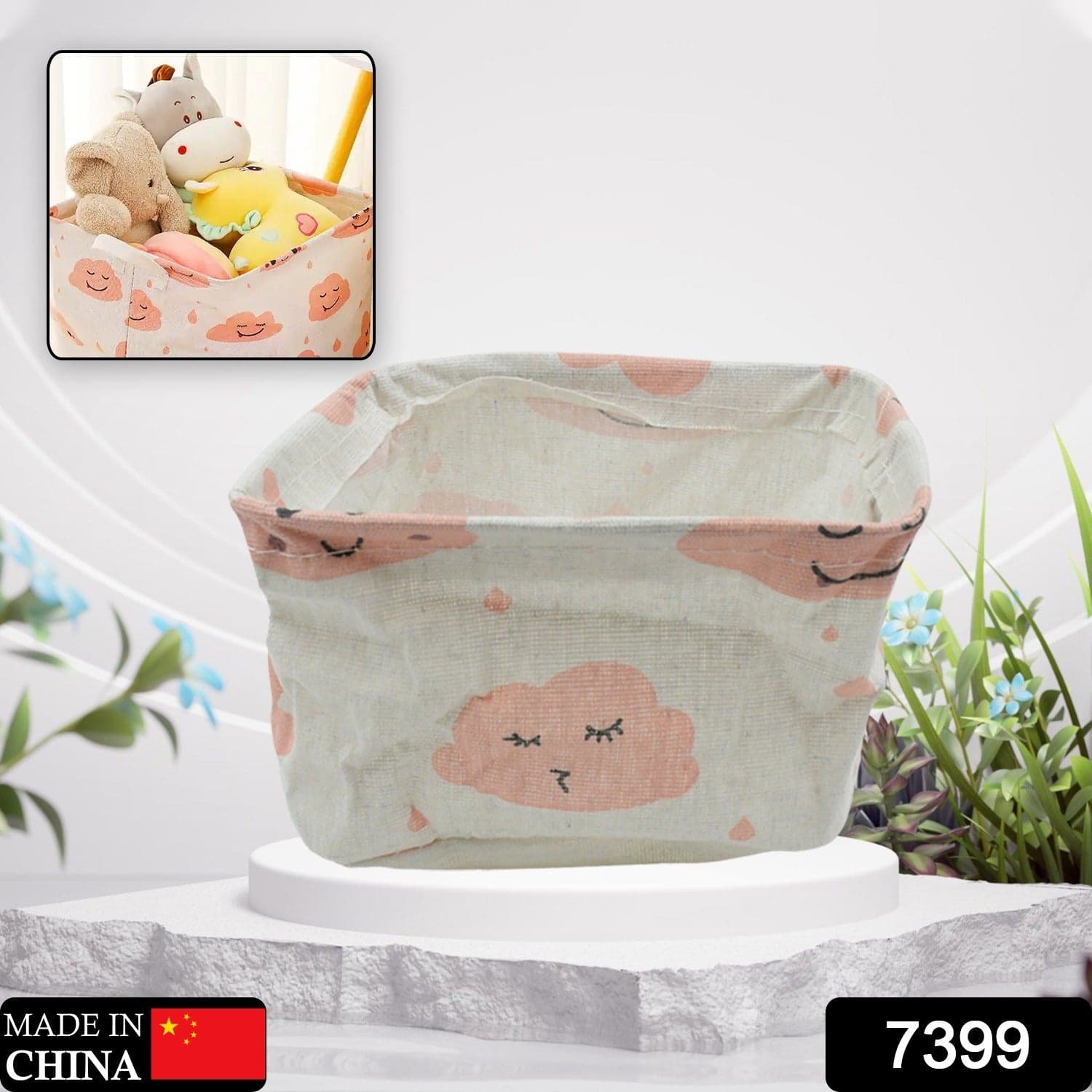 Small Foldable Storage Boxes Cubes Container Organizer Baskets Fabric Drawers Bedroom thumbnail 2