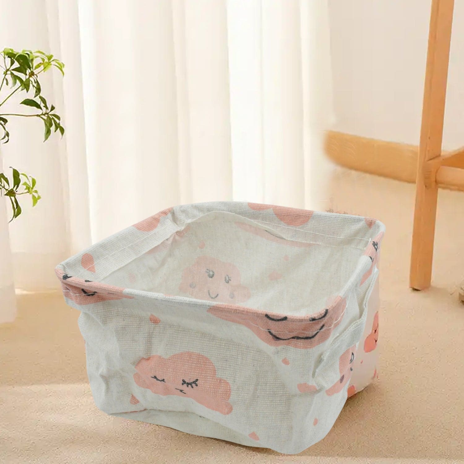 Small Foldable Storage Boxes Cubes Container Organizer Baskets Fabric Drawers Bedroom thumbnail 6