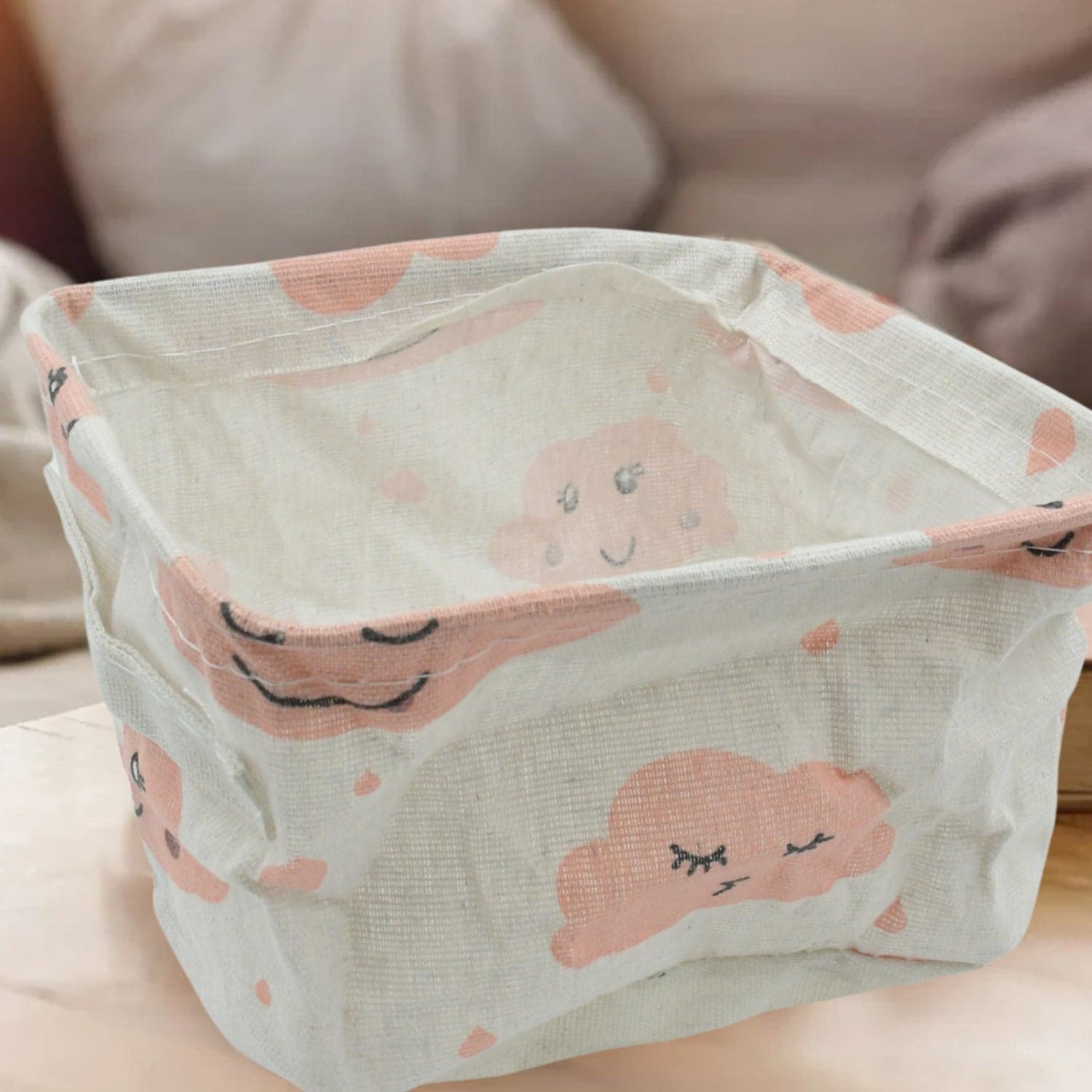 Small Foldable Storage Boxes Cubes Container Organizer Baskets Fabric Drawers Bedroom thumbnail 7