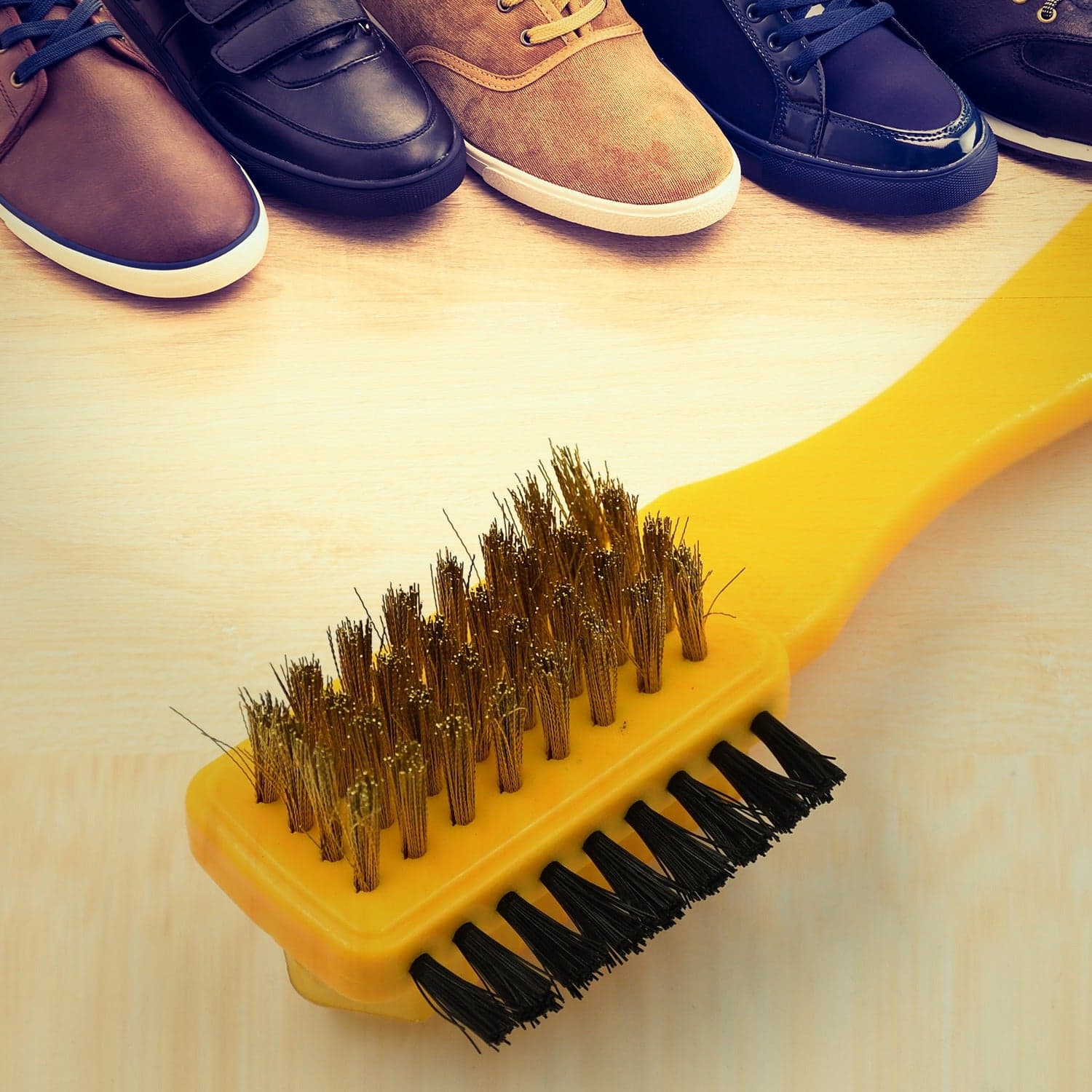 3 Side Portable Multifunctional Shoe Brush Rubber Home Suede Shoes Polishing Brushes 3 Side Shoe Cleaning Brush thumbnail 5