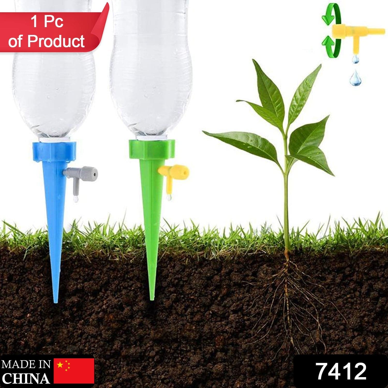 Plant Watering Spikes Sprinkler Self Watering Spikes Water Dripper For Plants thumbnail 2