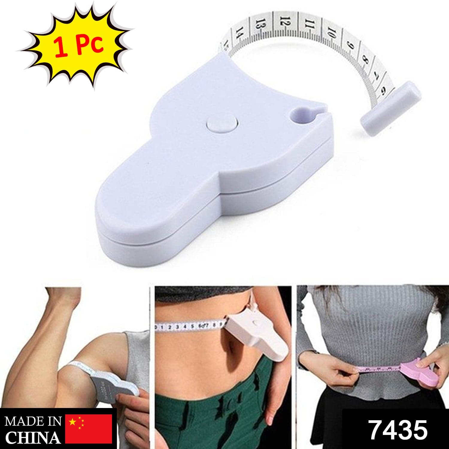 Fitness Measuring Tape For Measuring Lengths, Breadths And Heights For Body And Some Other Things Etc. thumbnail 2