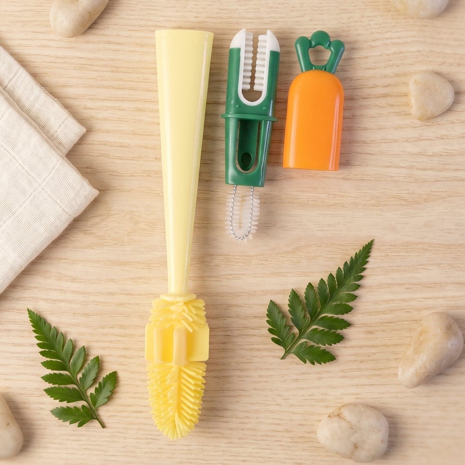 3 in 1 Bottle Cleaning Brush the Gentle & Reusable with Silicone Head thumbnail 4