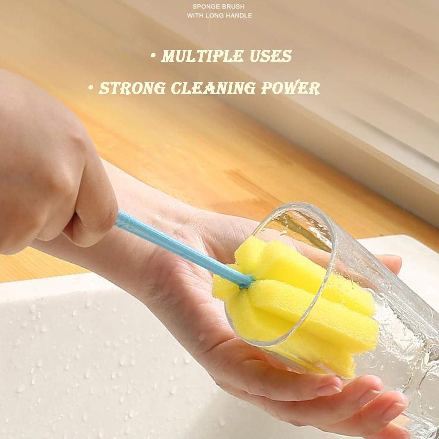 Sponge Head Household Kitchen Cleaning Tool (20Cm) thumbnail 3