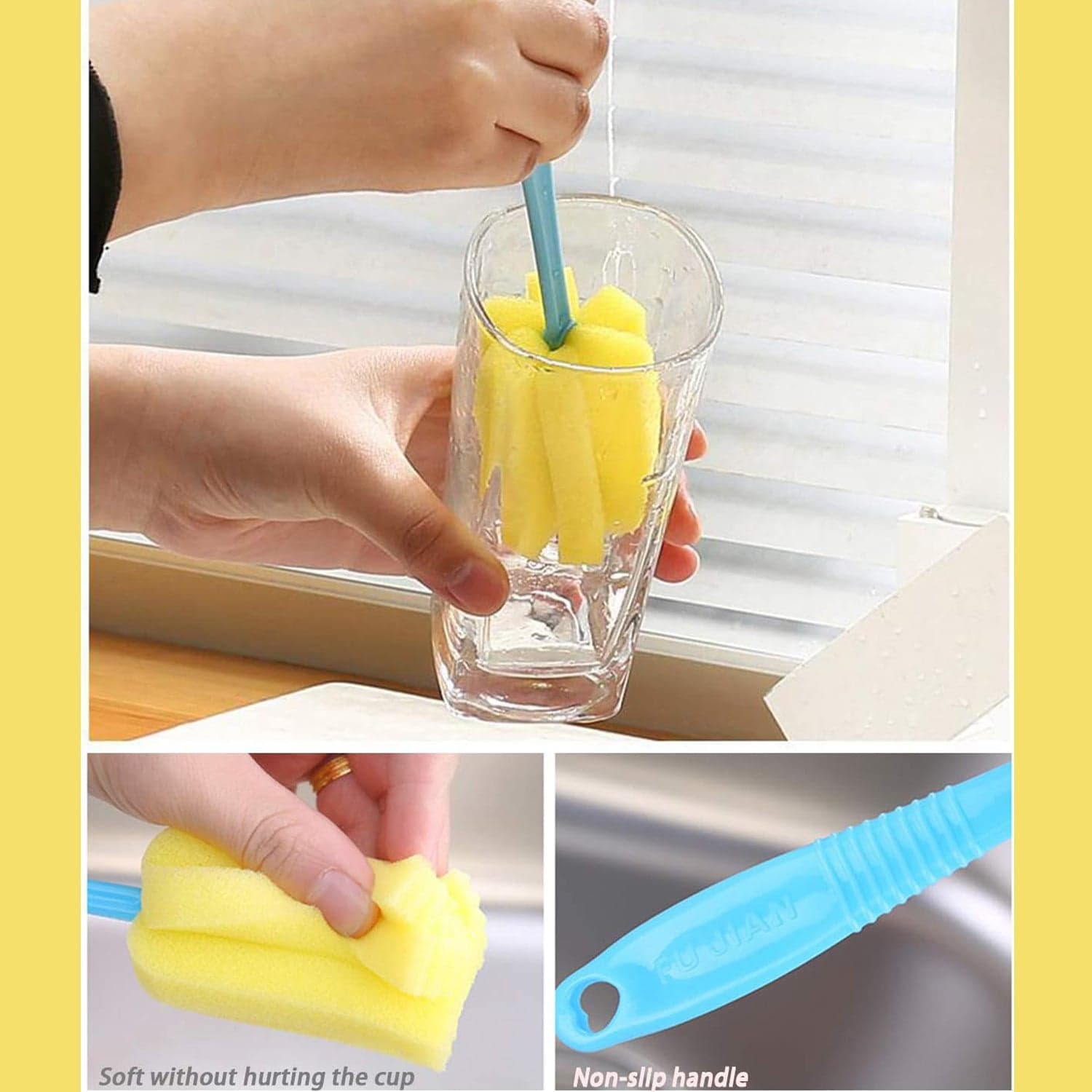 Sponge Head Household Kitchen Cleaning Tool (20Cm) thumbnail 4