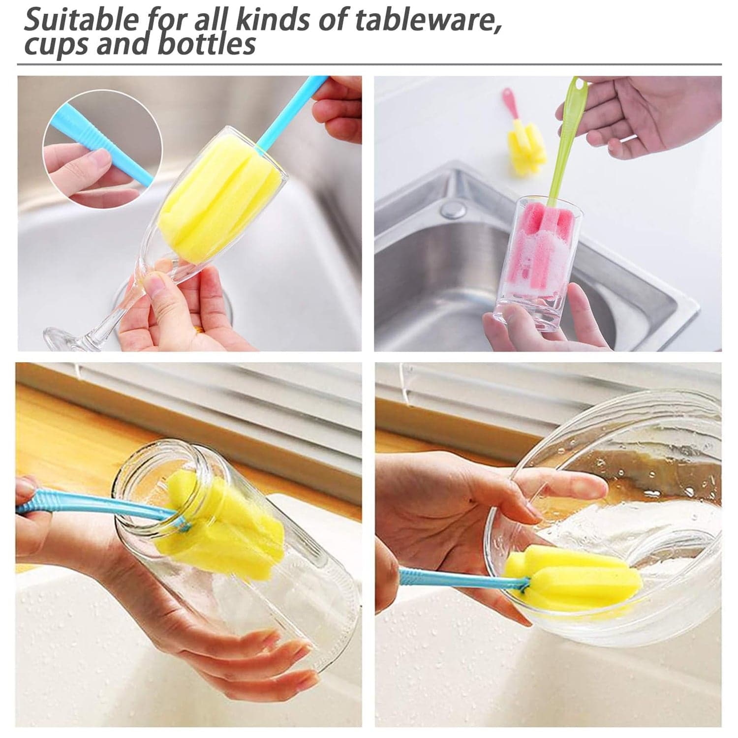 Sponge Head Household Kitchen Cleaning Tool (20Cm) thumbnail 6