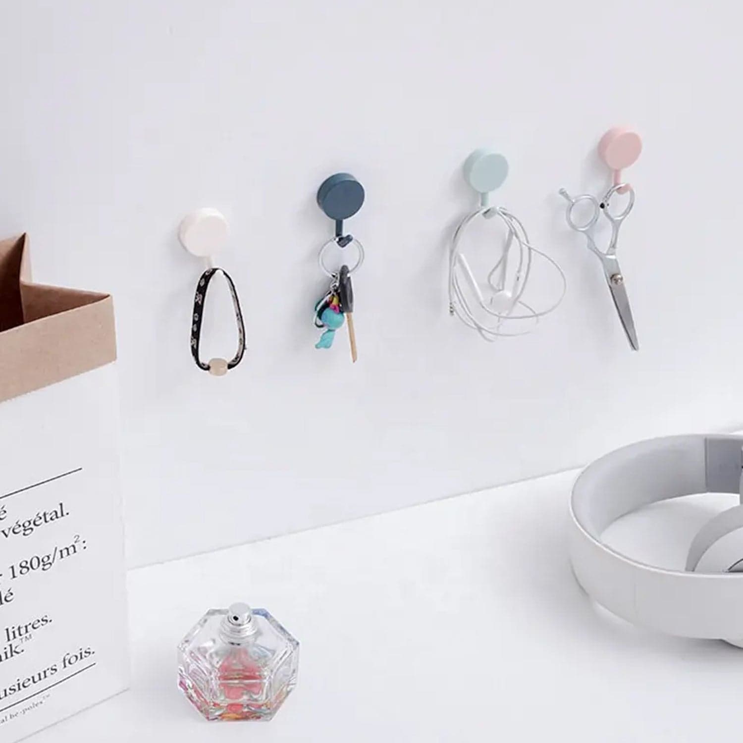 Heavy Adhesive Wall Hooks for Home Use (2 Pcs) thumbnail 6