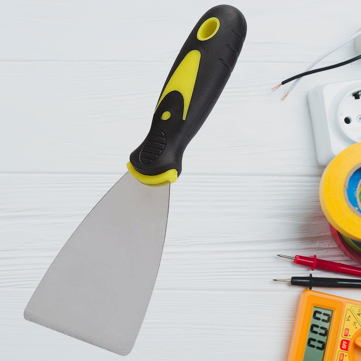 Putty Knife Set with Soft Rubber Handle (1 Pc) thumbnail 3