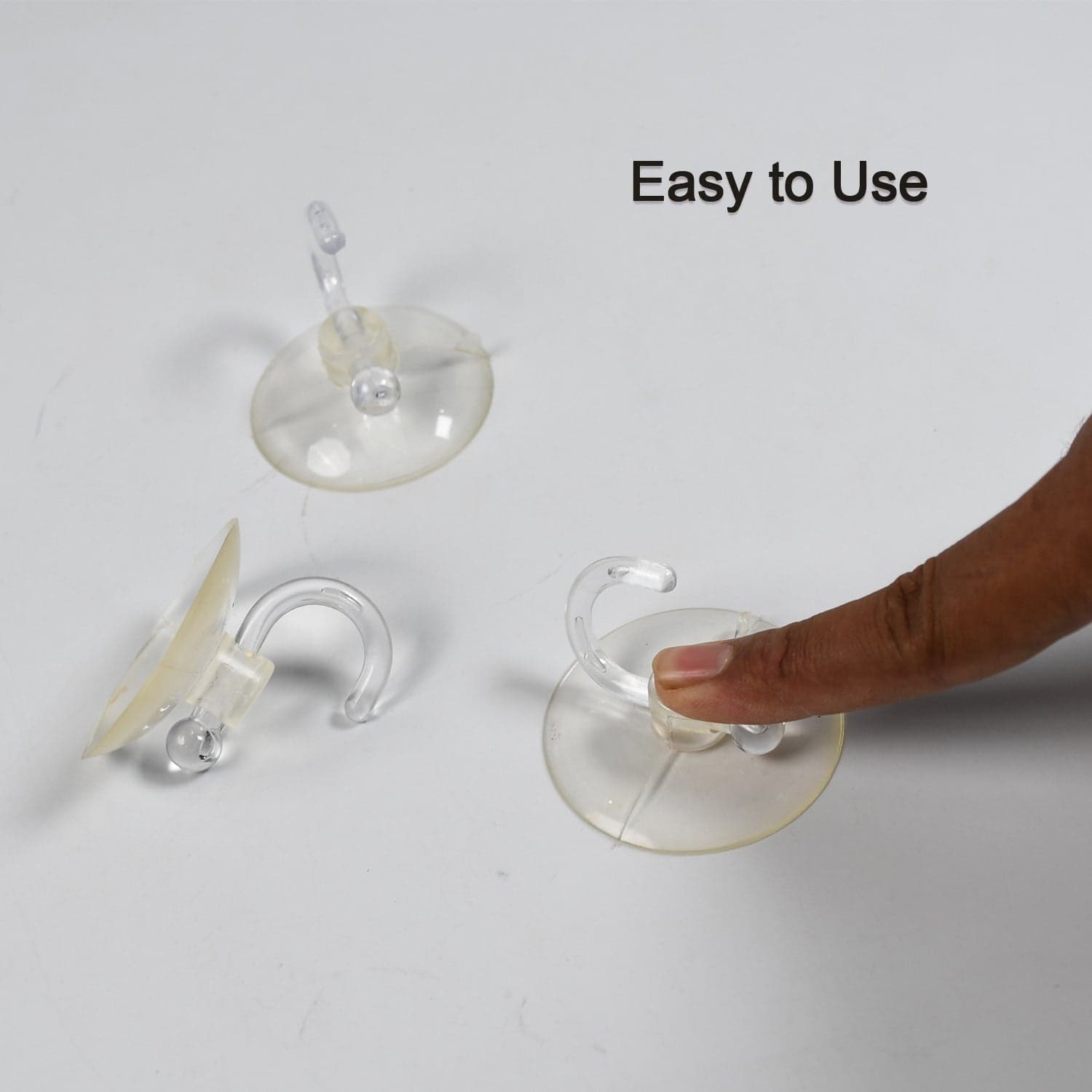 Transparent Rubber Vacuum Hangers for Bathroom, Kitchen, and Wall thumbnail 4