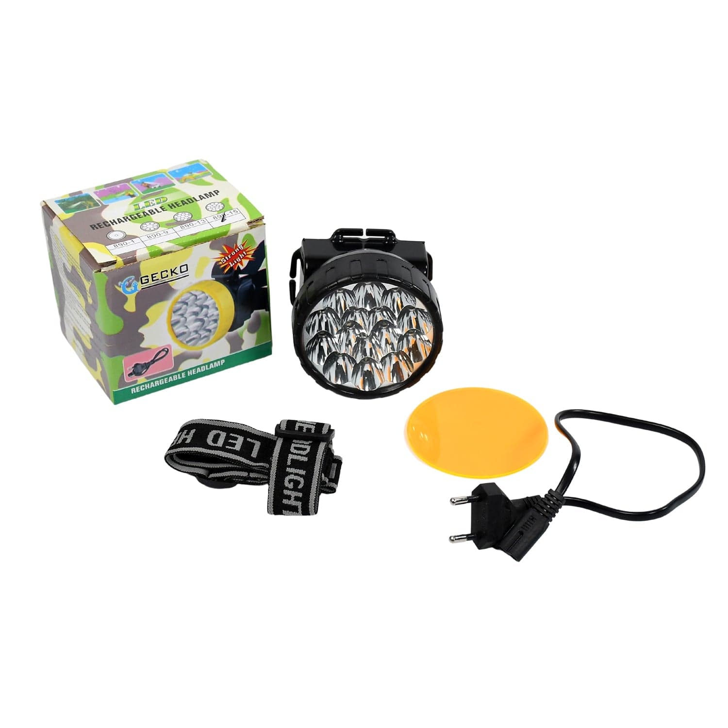 Head Lamp 15 Led Long Range Rechargeable Lamp Use For Camping, Hiking thumbnail 4