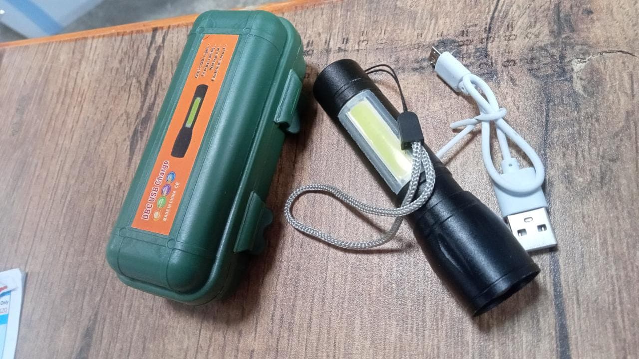Mini Search Rechargeable LED Long Range Flashlight Emergency Light Torch thumbnail 10