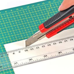 Heavy Duty 18mm Cutter Knife Set with Extra Blades for Office & Home