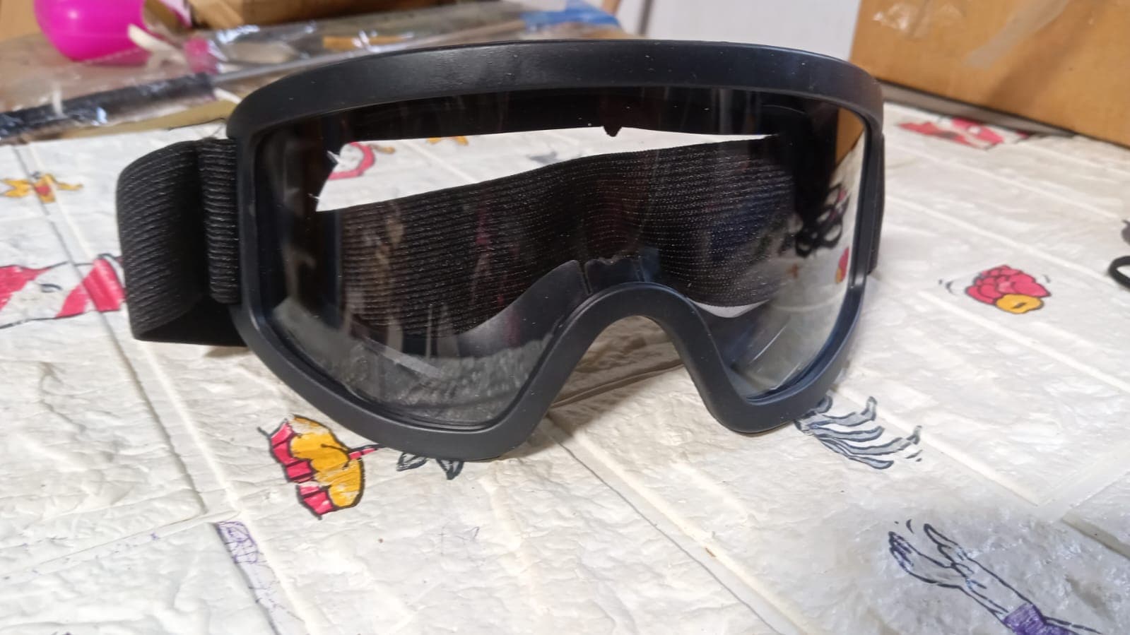 Cycling Motorbike Atv/Dirt Bike Racing Transparent Goggles With Adjustable Strap Sunglasses thumbnail 6