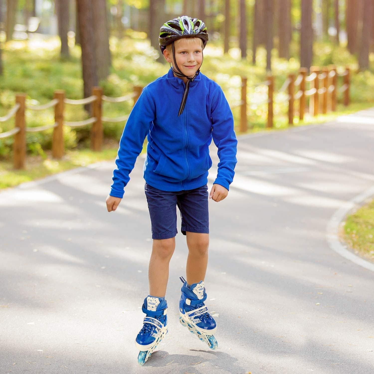 Inline Skates With Led Flashing Light Wheel With Adjustable Length Skate Premium High Quality Skates Pair (Roller Skate  thumbnail 4