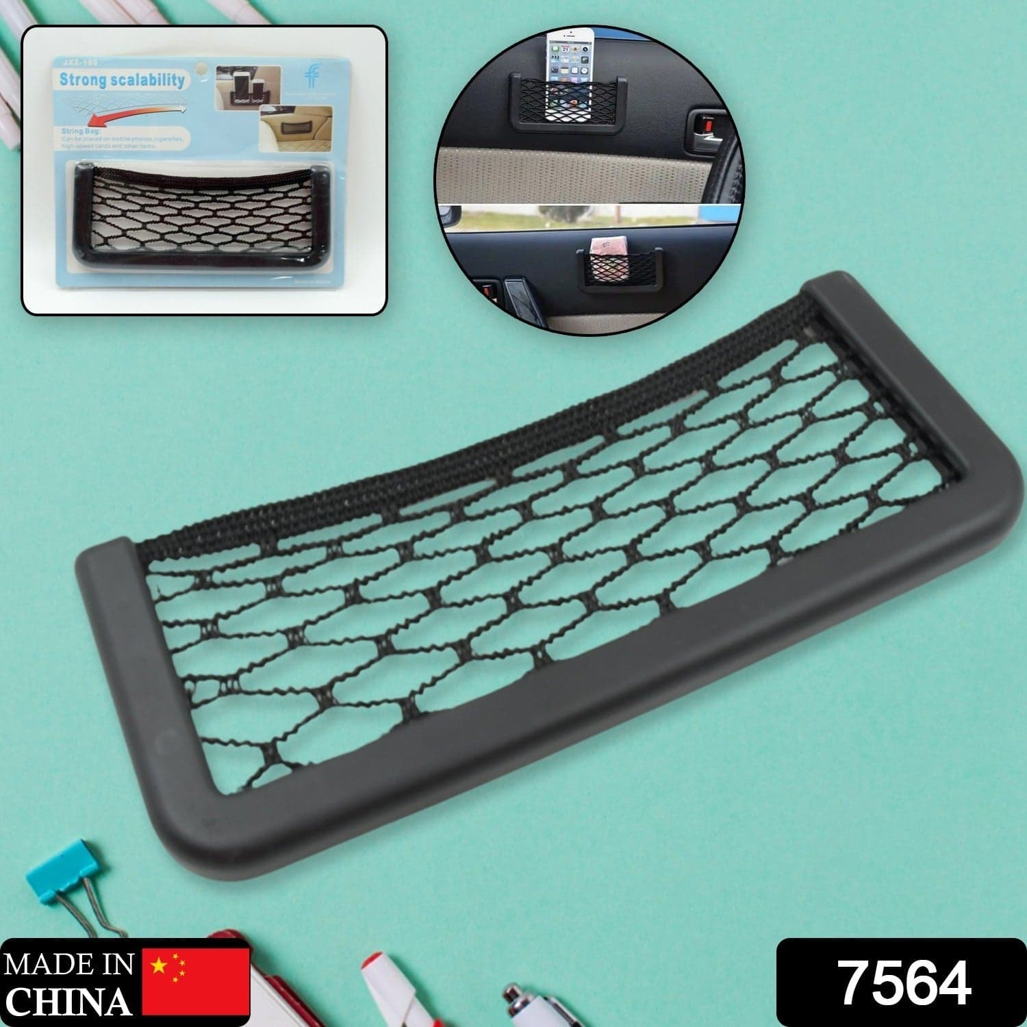 Car Storage Organize Car String Bag Car Seat Side Storage thumbnail 2