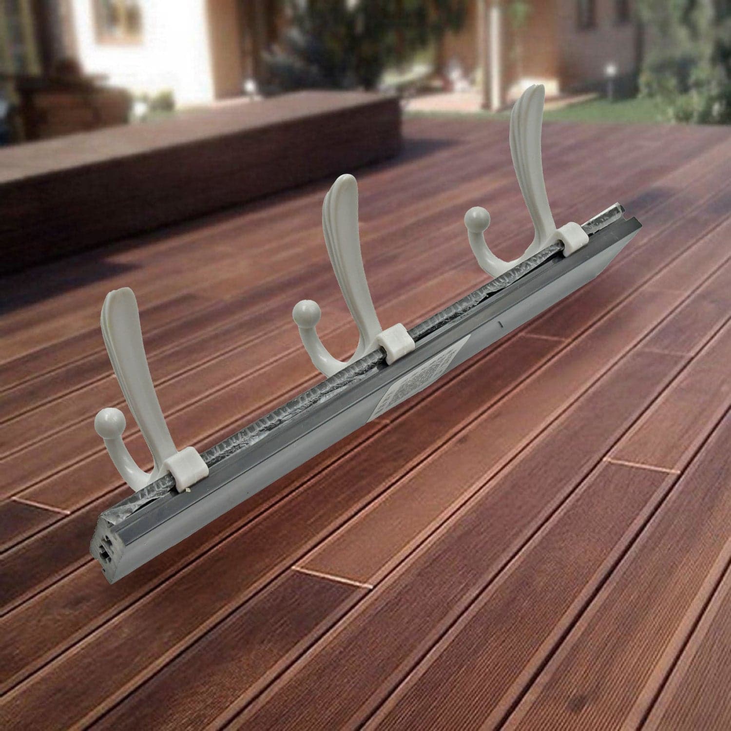 Wall Mounted Coat Hanger Rack of 6 Hooks for Clothes, Jackets & Hats thumbnail 3