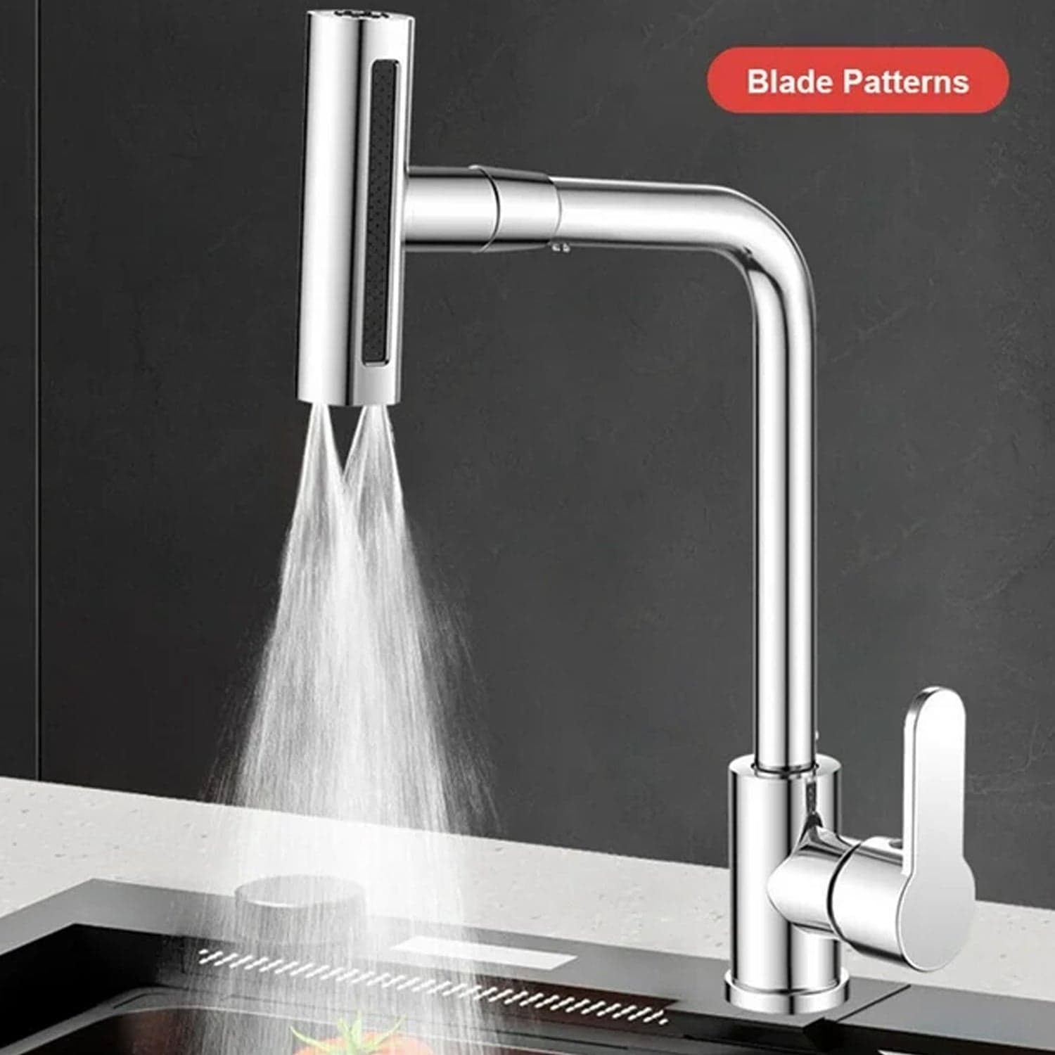 360° Rotating Waterfall Kitchen Faucet of Touch & Swivel Sink Extender (4 In 1 ) thumbnail 11