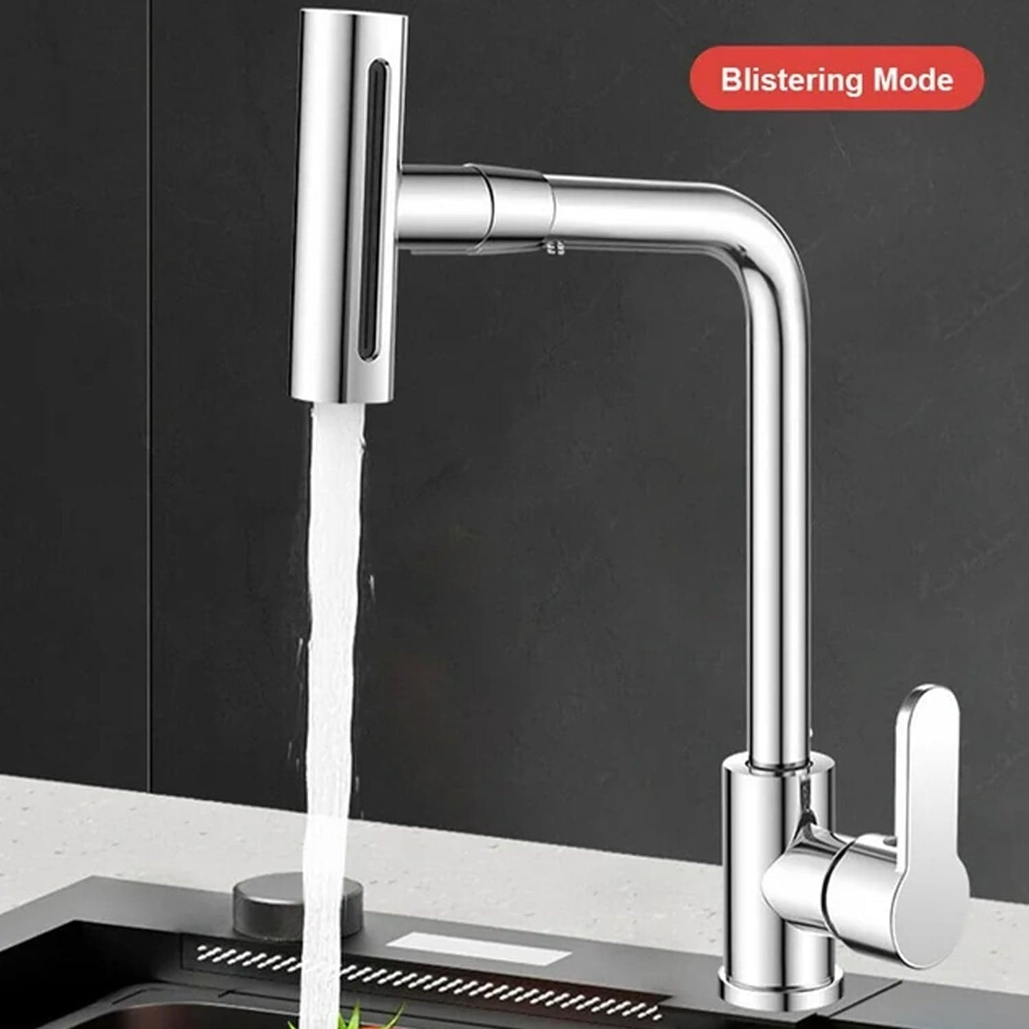 360° Rotating Waterfall Kitchen Faucet of Touch & Swivel Sink Extender (4 In 1 ) thumbnail 5