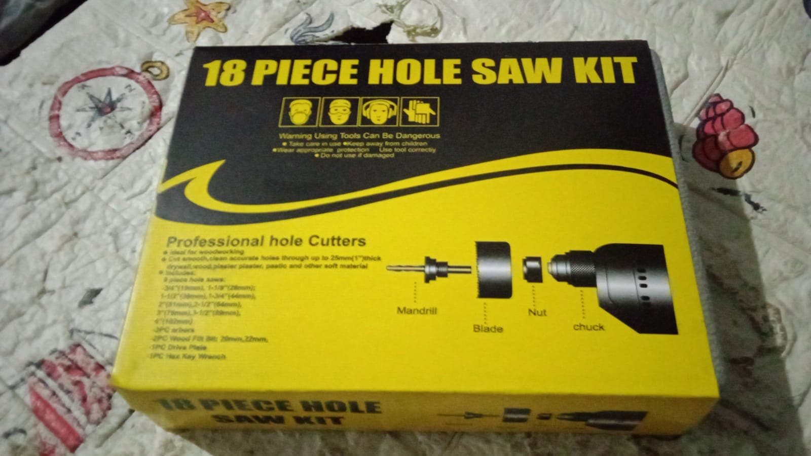 Drill Hole Cutter, Carbon Steel High Accuracy Incisive Hole Saw For Cutting Pcv For Cutting Plastic For Cutting Wood Hole Saw Kit (18 Pcs Set) thumbnail 11