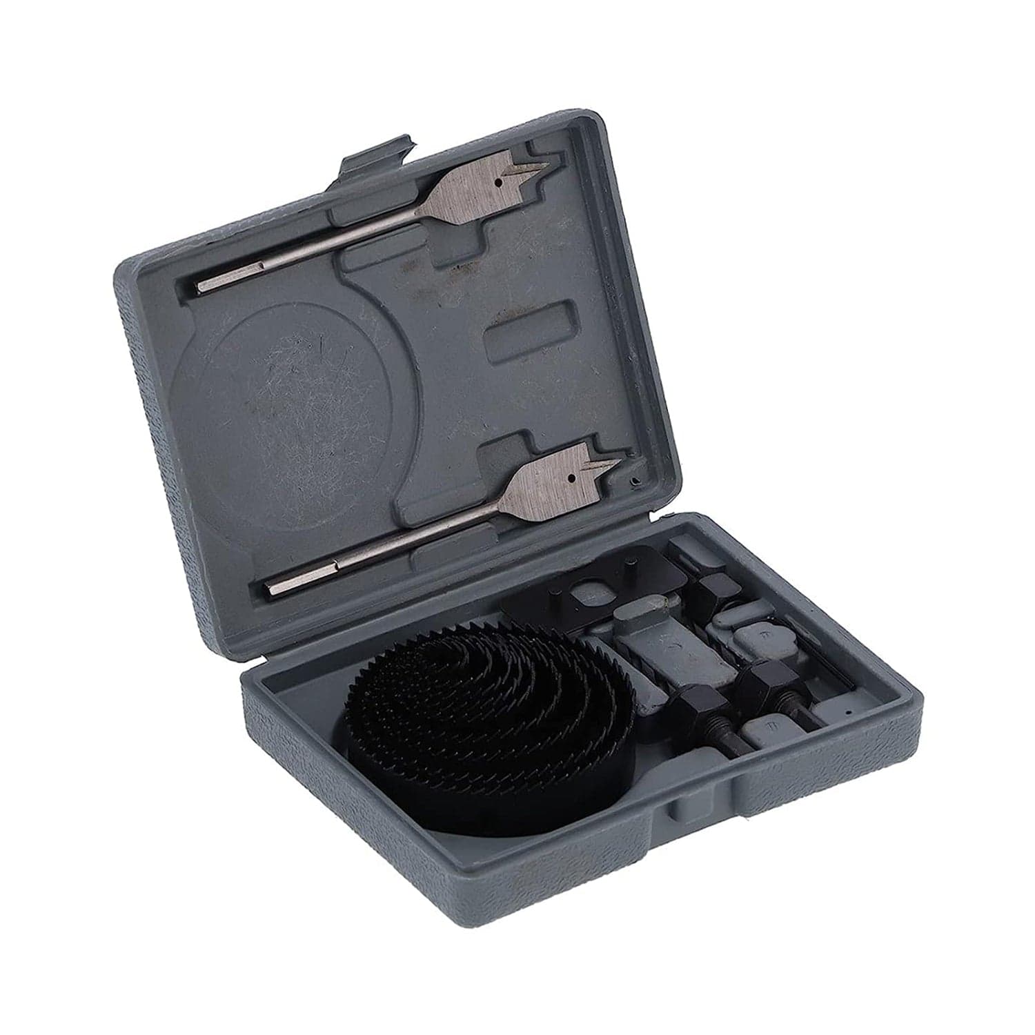 Drill Hole Cutter, Carbon Steel High Accuracy Incisive Hole Saw For Cutting Pcv For Cutting Plastic For Cutting Wood Hole Saw Kit (18 Pcs Set) thumbnail 4