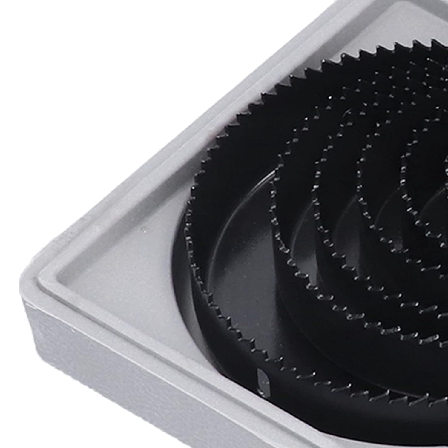Drill Hole Cutter, Carbon Steel High Accuracy Incisive Hole Saw For Cutting Pcv For Cutting Plastic For Cutting Wood Hole Saw Kit (18 Pcs Set) thumbnail 6