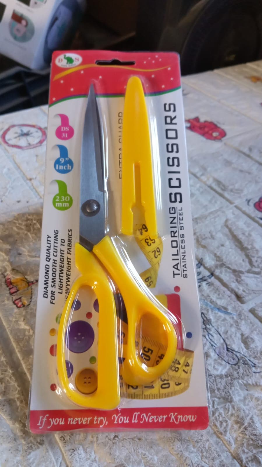 Scissors for craft work paper cutter Scissor stainless steel All Purpose Ergonomic Comfort Grip Office Scissors Craft Shears Sharp Scissors (9 Inch) thumbnail 6