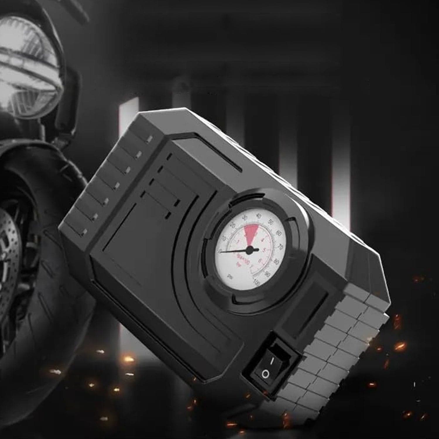 Tire Inflator Portable Air Compressor 12V Small Air Pump For Car Tires Bicycle Balloons thumbnail 1
