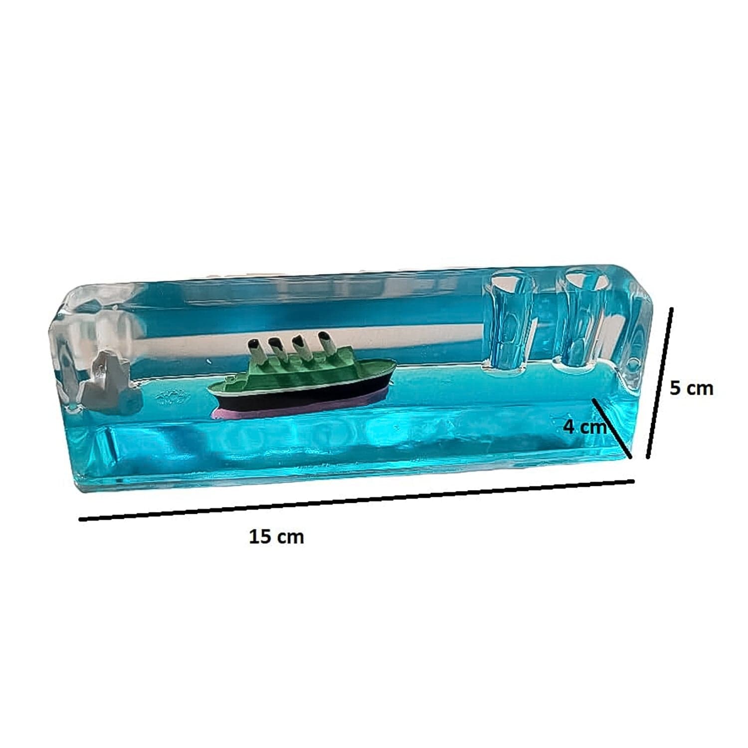 Car Interior Dashboard Decoration Floating Water Cruiser Ship (1 Pc) thumbnail 5