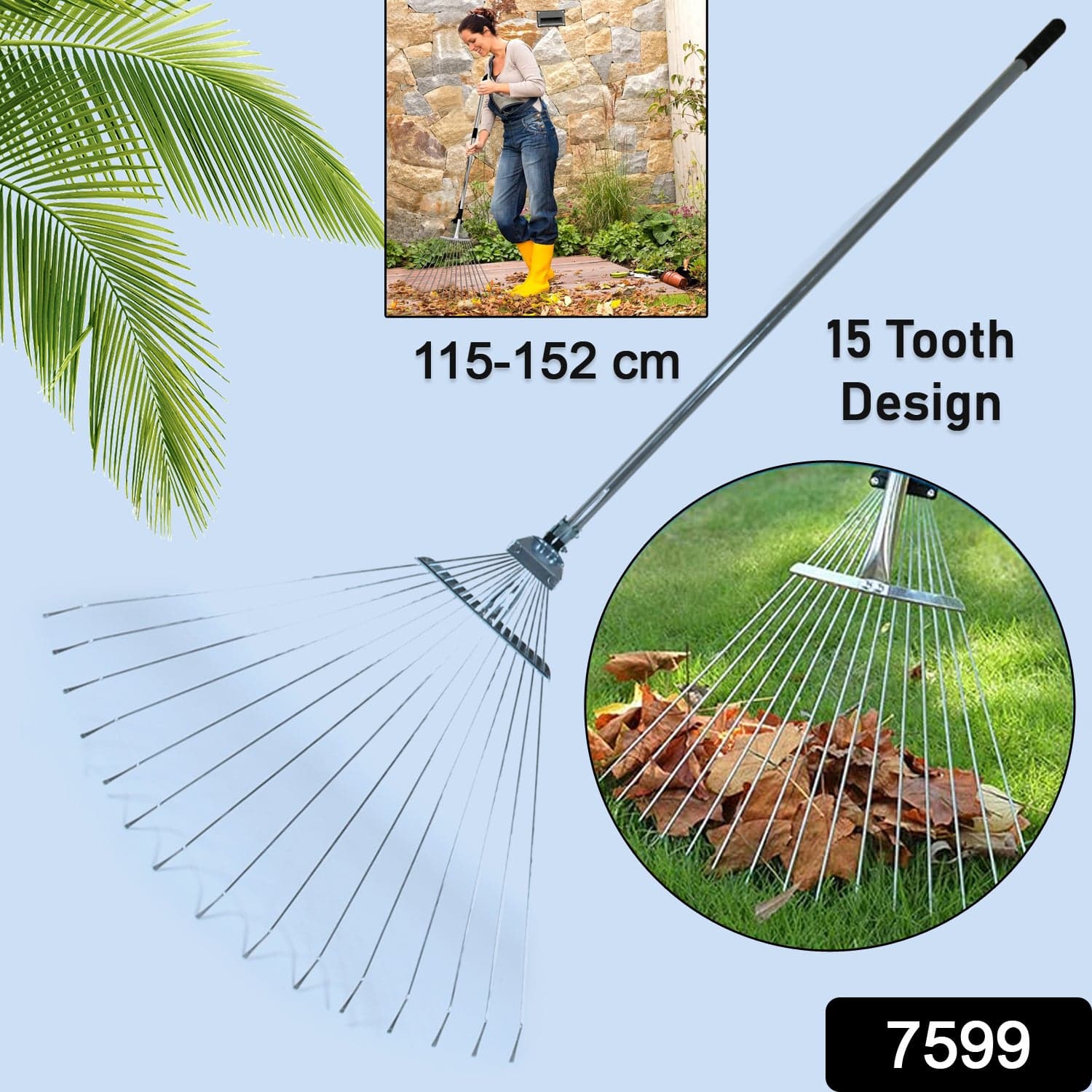 115-152 Cm Rake For Gardening thumbnail 2