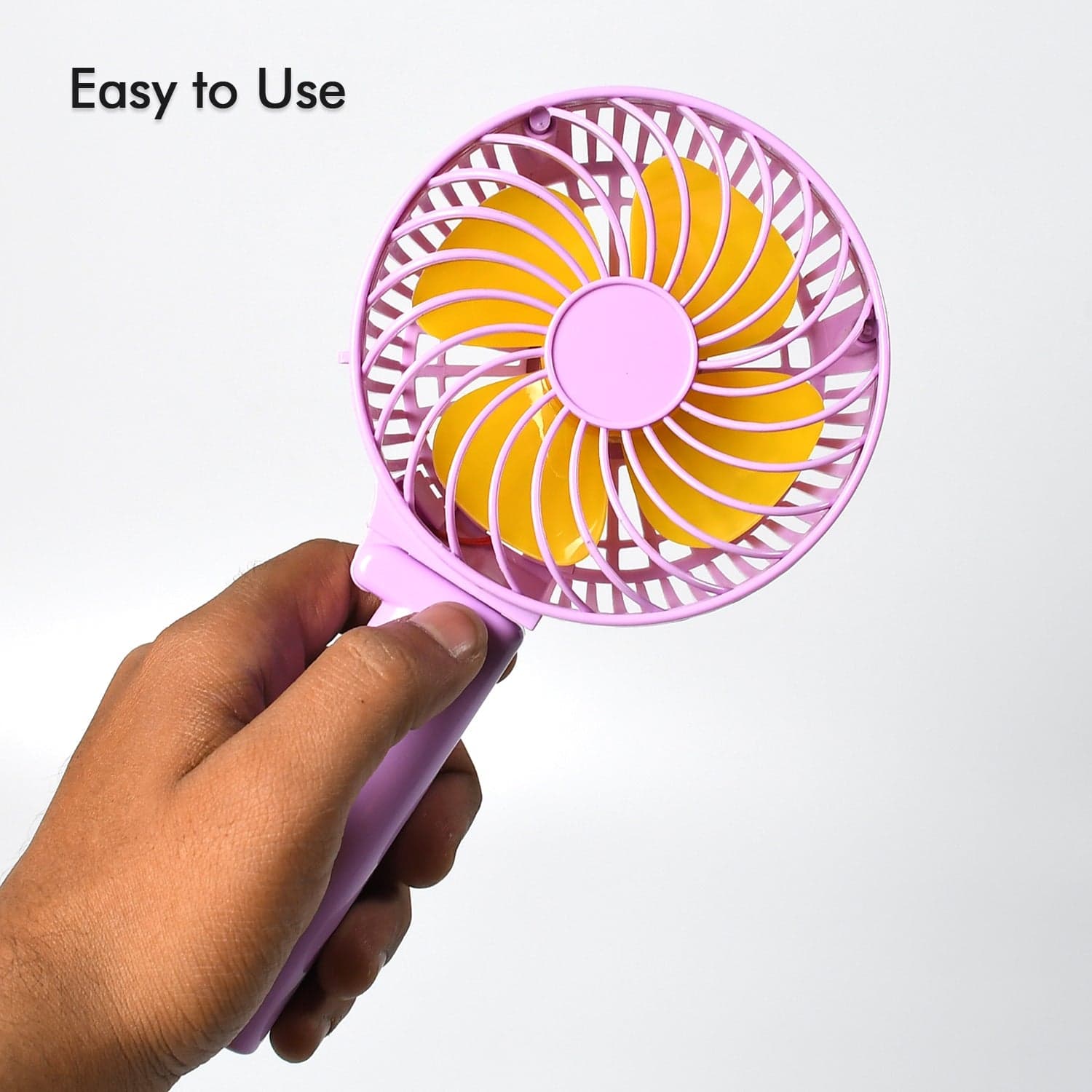 Portable Mini Handy Fan & Personal Table Fan | Rechargeable Battery Operated Fan Suitable For Kids thumbnail 3