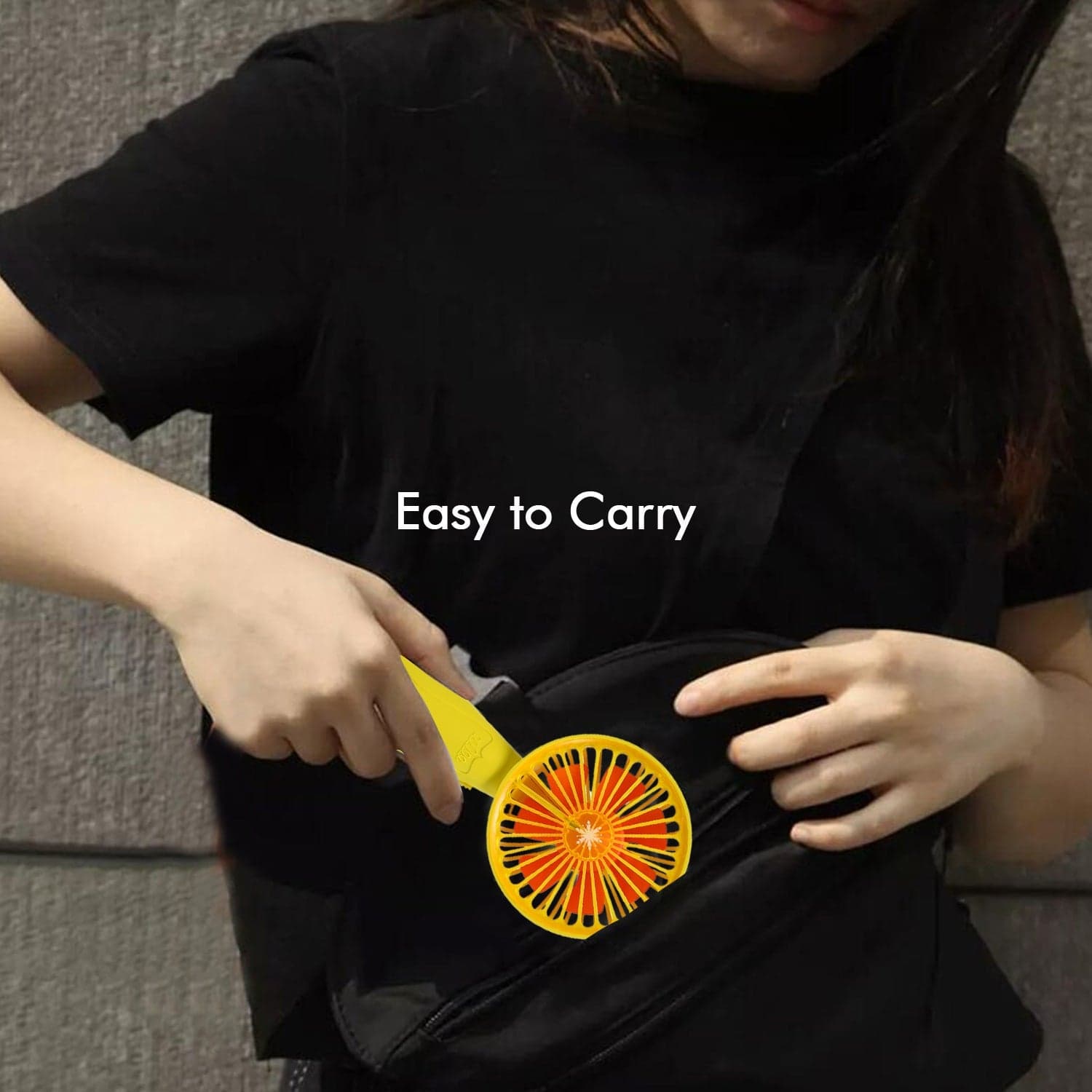 Foldable Handy Light Fans Rechargeable Handheld Mini Fan Electric Personal Fans Hand Bar Desktop Fan (Battery Not Include) thumbnail 6