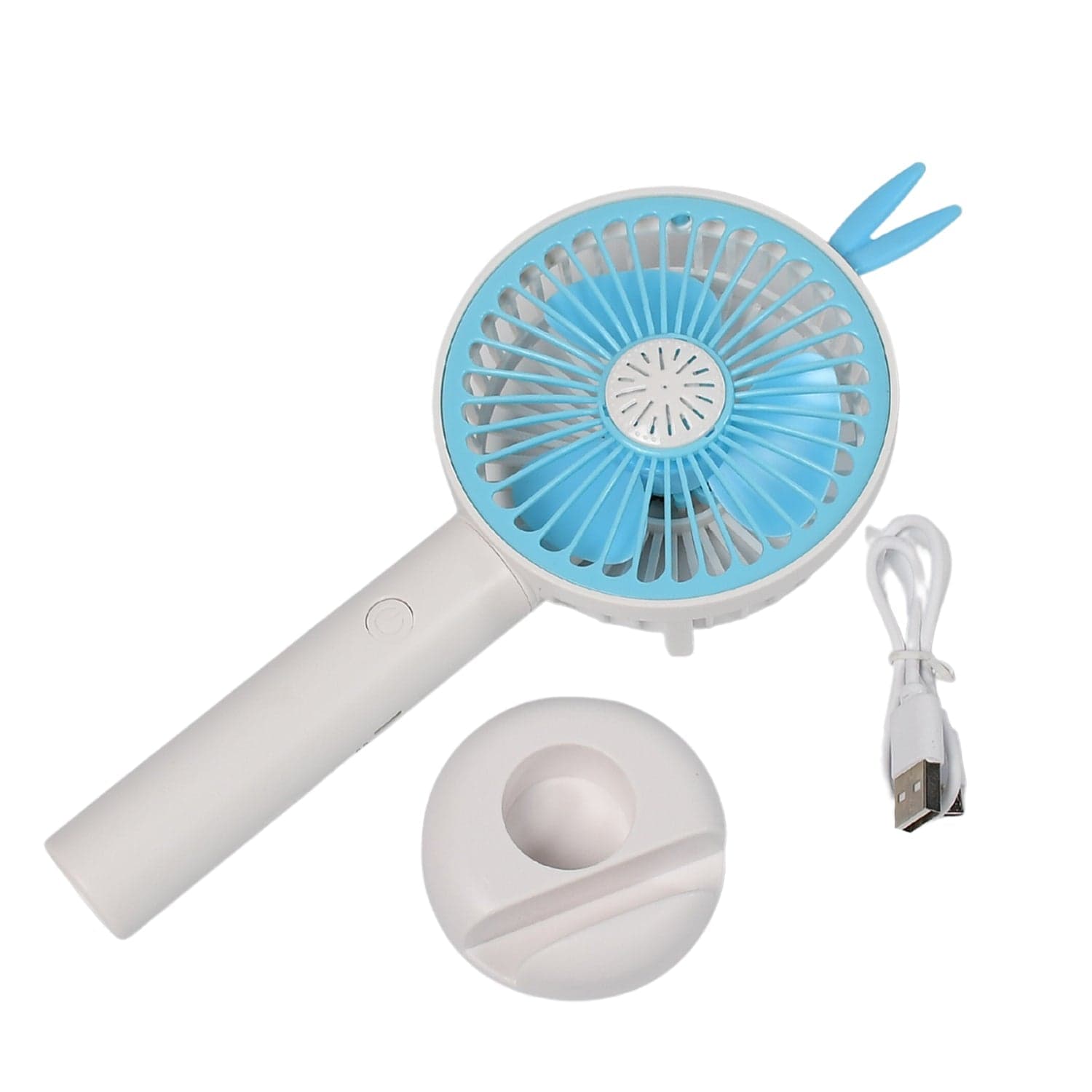 Mini Portable Hand Fan Usb Rechargeable Fan With Led Light (Battery Not Include) thumbnail 5