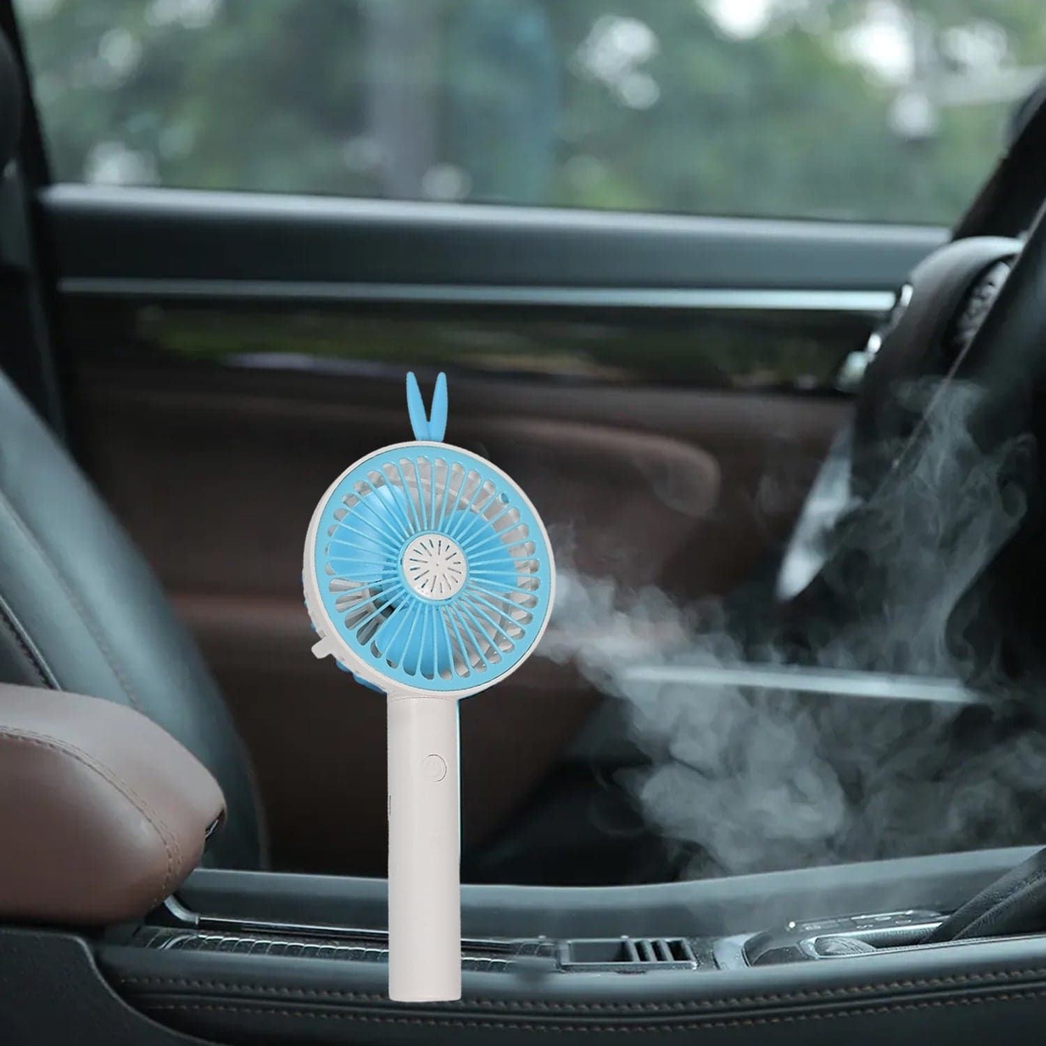 Mini Portable Hand Fan Usb Rechargeable Fan With Led Light (Battery Not Include) thumbnail 8