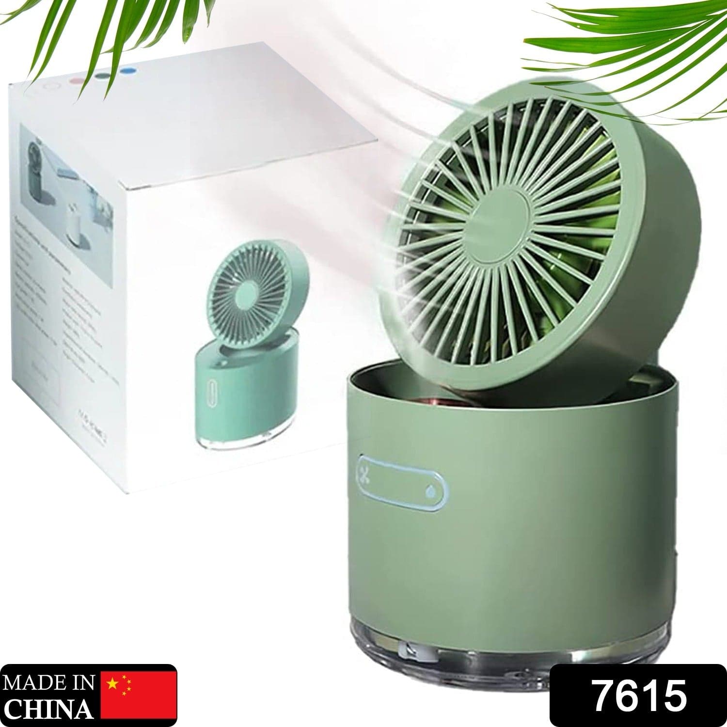 Mini Desktop Cooling Fan with Humidifier Spray thumbnail 2