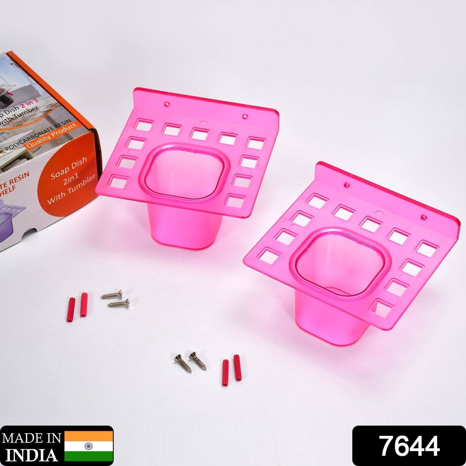 2-in-1 Tumbler Dish & Toothbrush Holder (2-Pcs) thumbnail 2