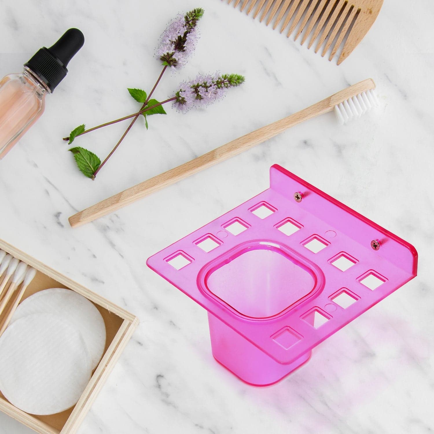 2-in-1 Tumbler Dish & Toothbrush Holder (2-Pcs) thumbnail 6