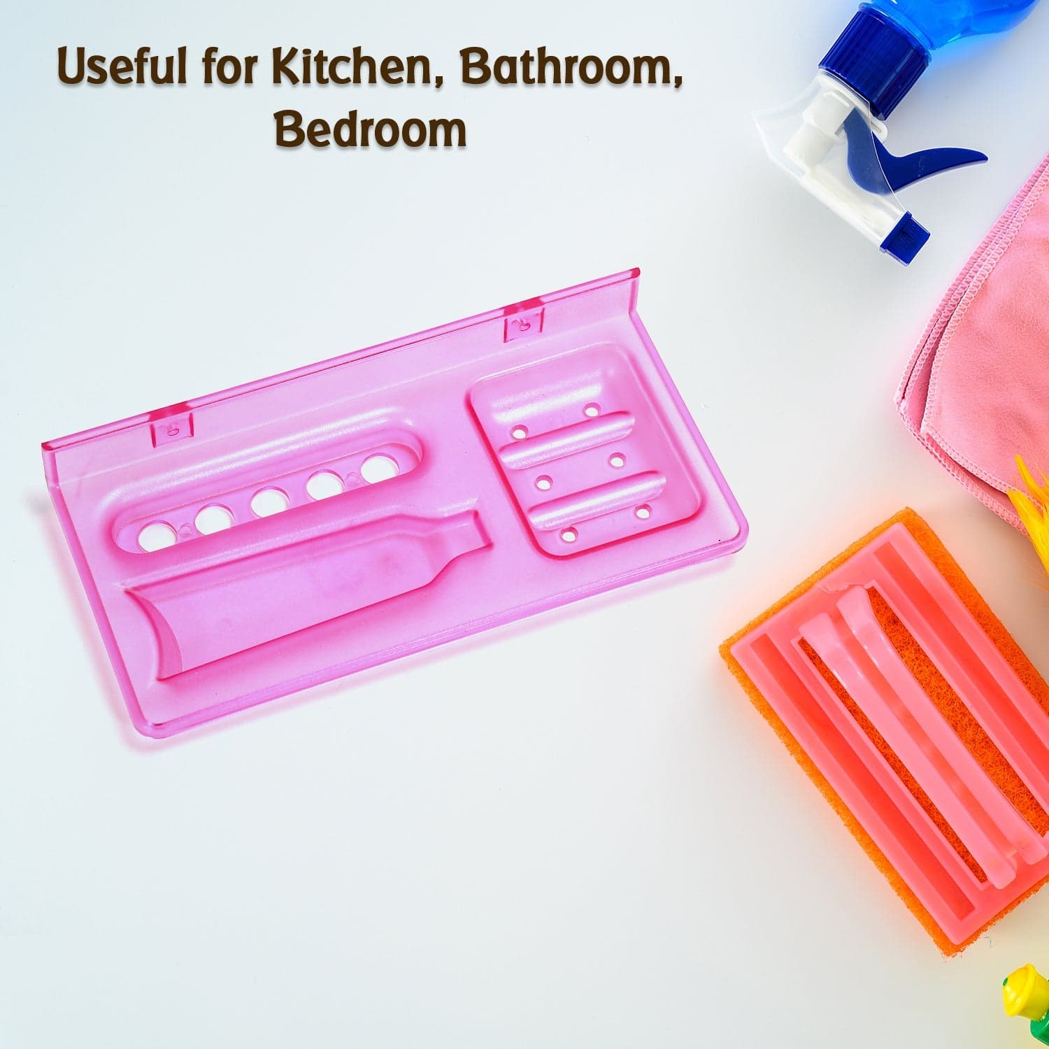 3-in-1 Glass Soap Dish for Bathroom Ware by Pure Source India thumbnail 5