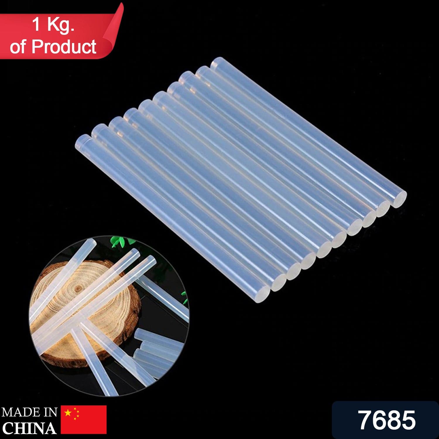 Glue Sticks for Craft and Art Decoration Craft Work Multi-Purpose Transparent HOT MELT Glue Sticks ( 1 Kg ) thumbnail 2