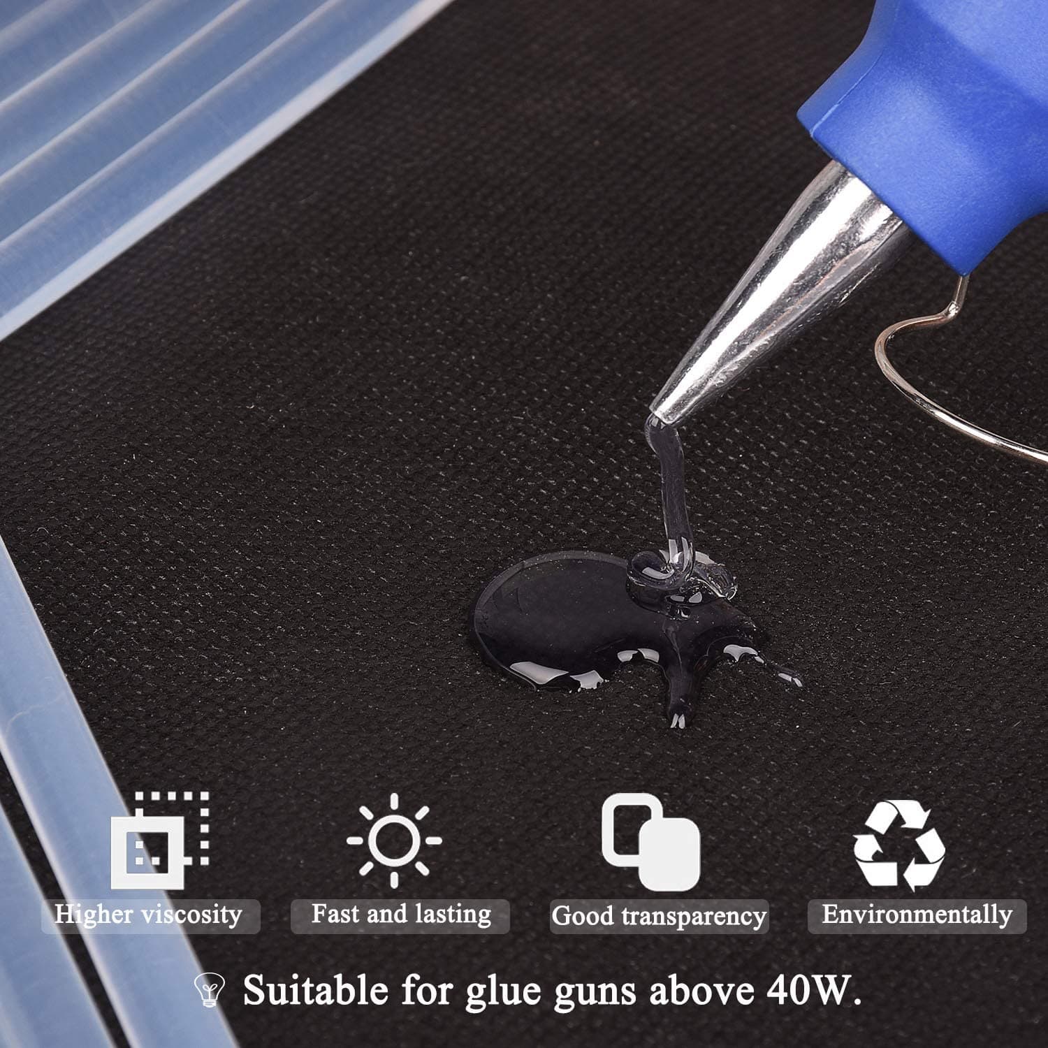 Glue Sticks for Craft and Art Decoration Craft Work Multi-Purpose Transparent HOT MELT Glue Sticks ( 1 Kg ) thumbnail 3