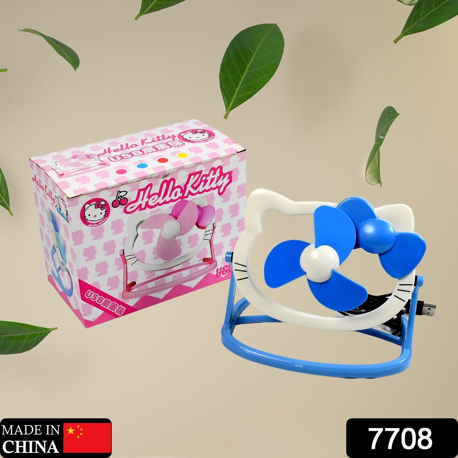 USB Mini Fan: Cute, Quiet & Portable Desk Buddy (Battery Not Included) thumbnail 2