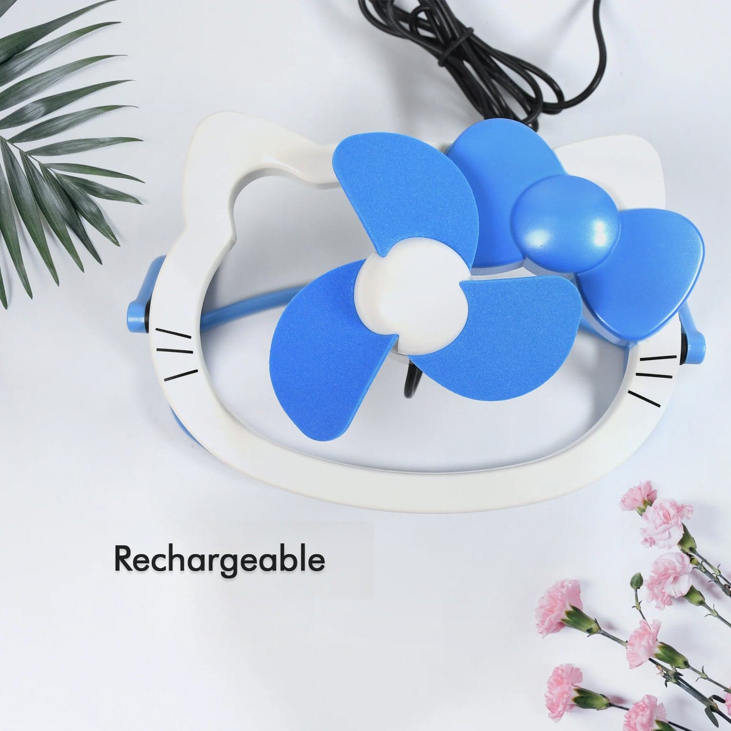 USB Mini Fan: Cute, Quiet & Portable Desk Buddy (Battery Not Included) thumbnail 5