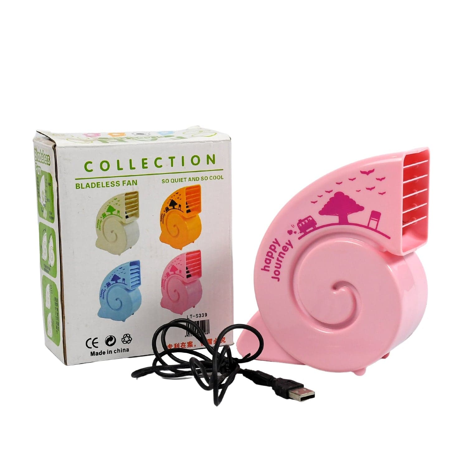 Cute USB Mini Fan: Bright, Quiet & Portable for Your Desk (Battery Not Included) thumbnail 4