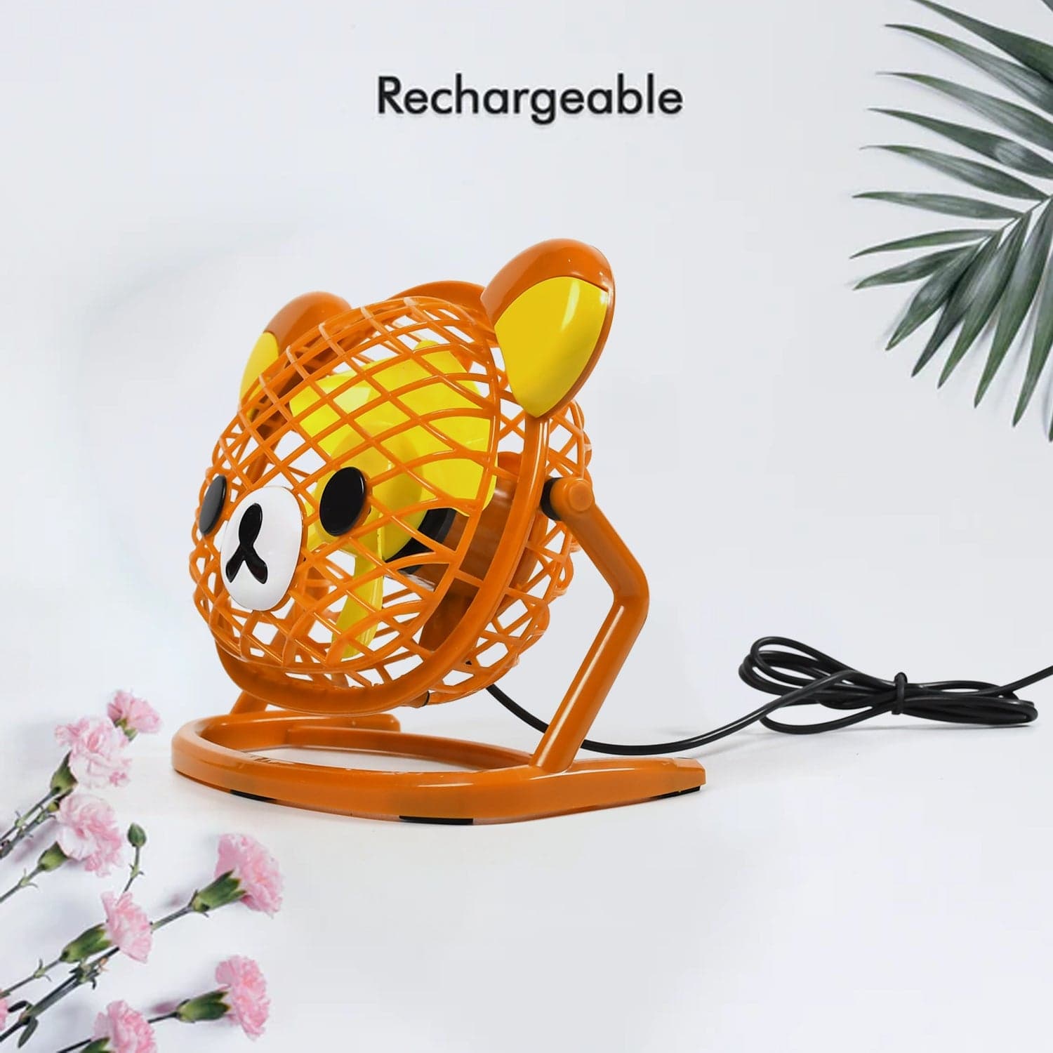 Stylish & Silent: Teddy Bear USB Fan for Any Space of Adjustable Cooling! thumbnail 5
