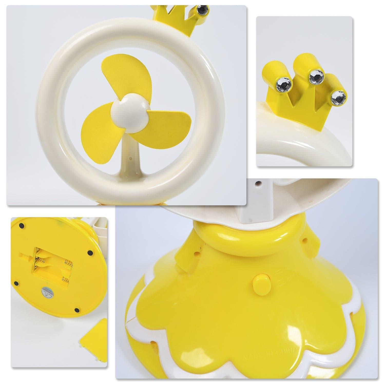PRINCESS PORTABLE FAN BRIGHT COLOR DESKTOP OFFICE USB & BATTRY OPERATE FAN (Battery Not Include) thumbnail 3