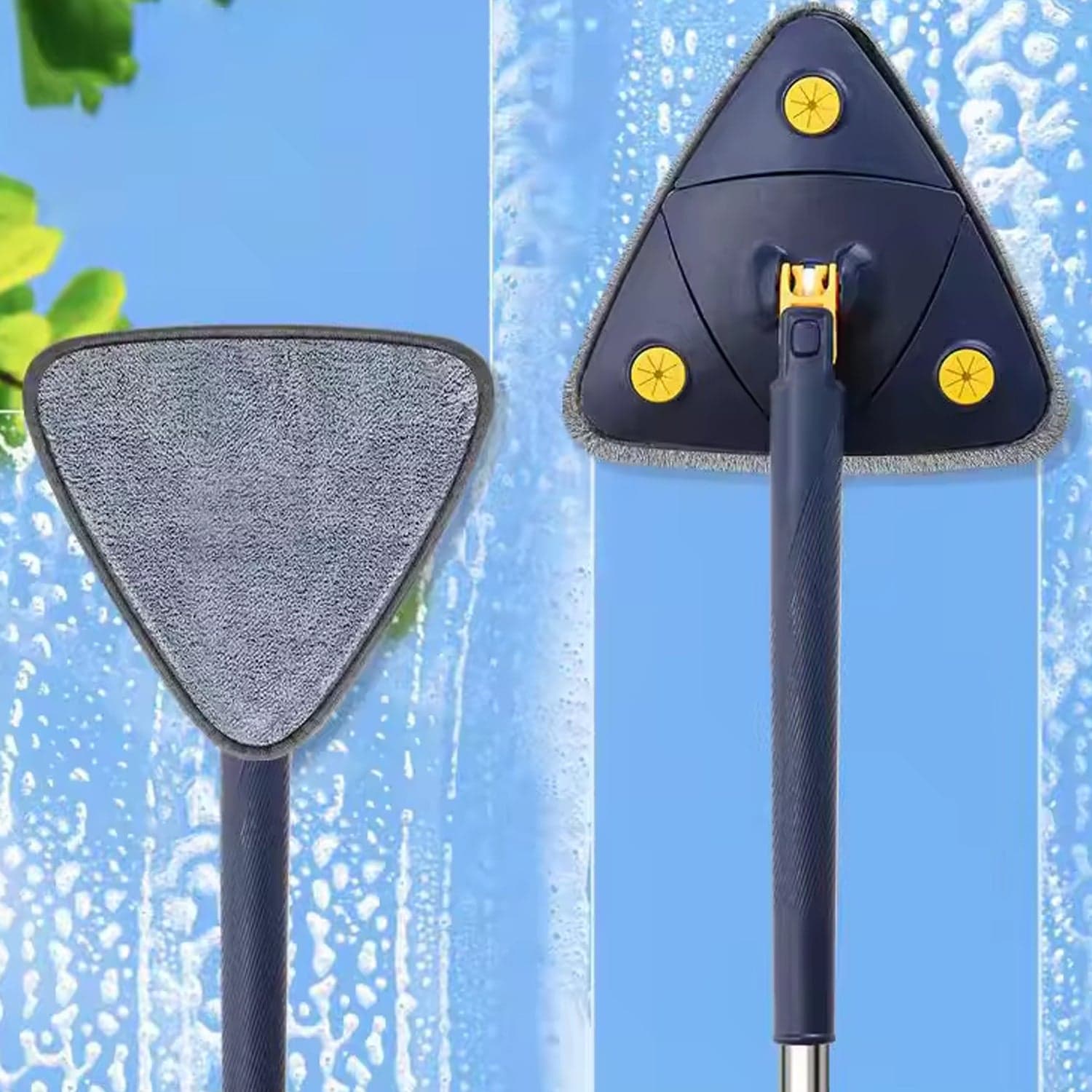 Rotatable Adjustable Triangle Cleaning Mop (1 Pc) thumbnail 6
