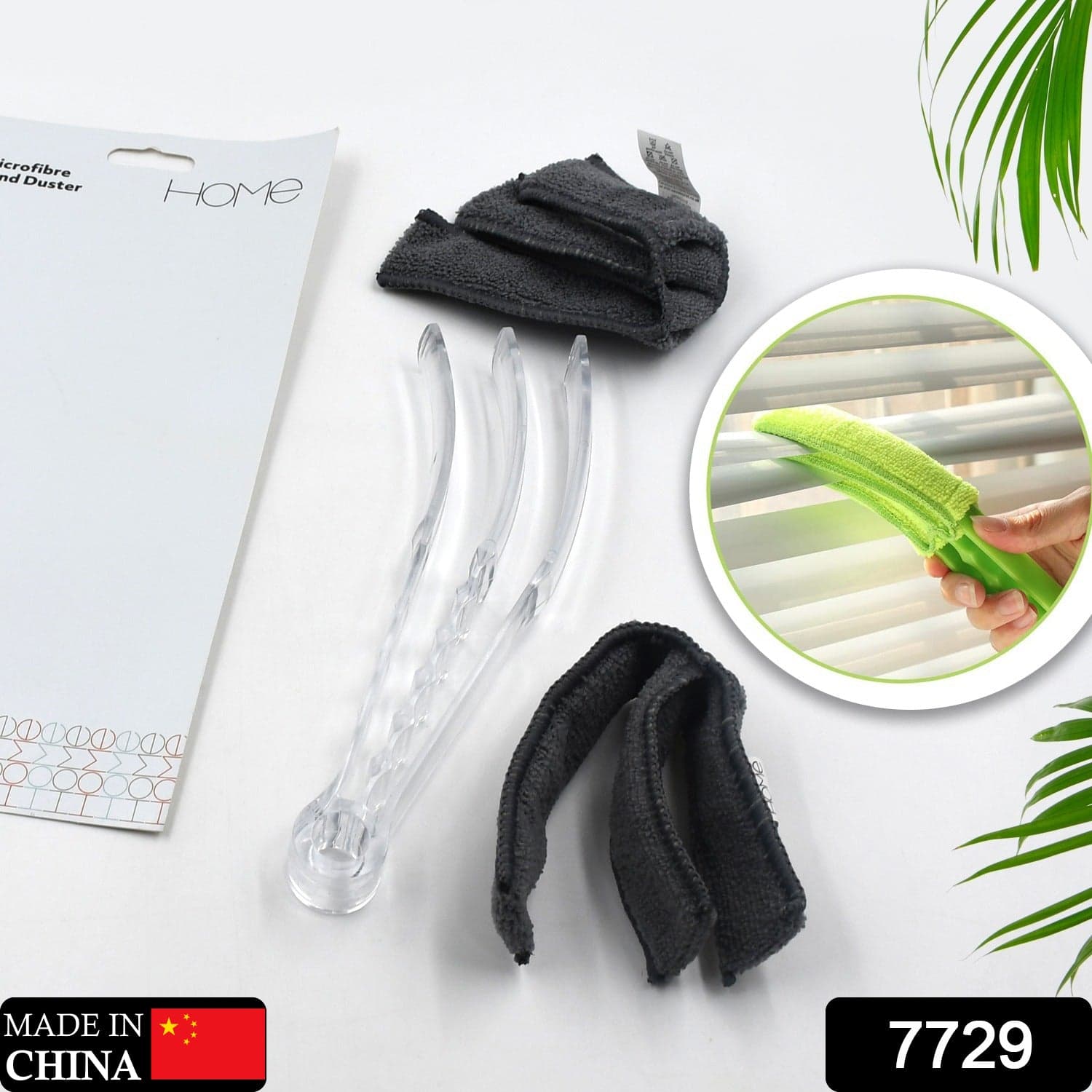Window Blind Cleaner Brush with Microfiber Sleeves of Dusting Tool for Shutters & AC (1 Pc) thumbnail 2